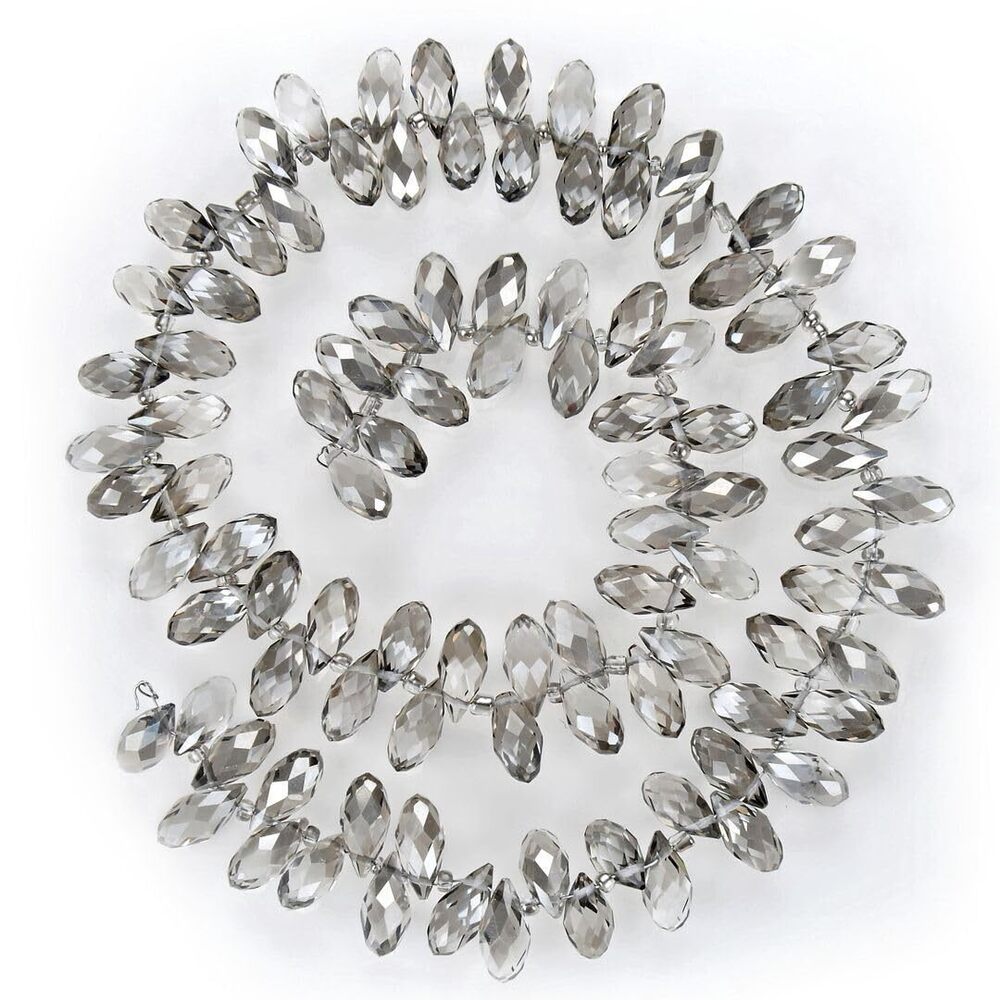 3092 500pcs Czech 12mm Faceted Teardrop Briolette Crystal Glass Loose Beads